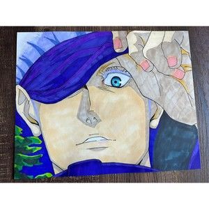 Jujutsu Kaisen Gojo Anime Original Art Print 8x10 Wall Art Itadori Fushiguro